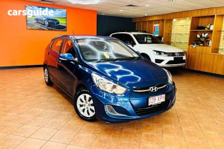 Blue 2017 Hyundai Accent Hatch