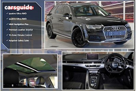 Black 2017 Audi A4 Wagon Allroad 2.0 Tfsi Qttro S Tronc