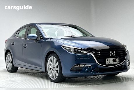 Blue 2017 Mazda 3 Sedan SP25 GT