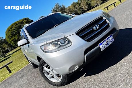 Silver 2008 Hyundai Santa FE Wagon Sx Crdi (4X4)