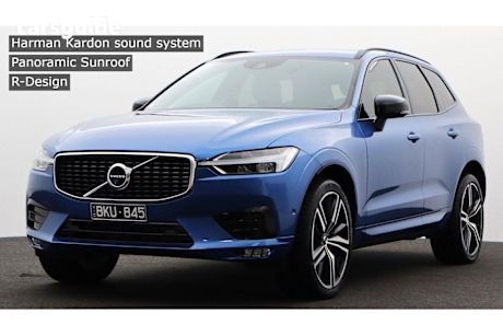 Blue 2020 Volvo XC60 Wagon T6 R-Design (awd)
