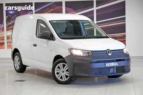 White 2022 Volkswagen Caddy Commercial TSI220 F