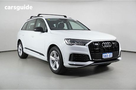 White 2021 Audi Q7 Wagon 45 TDI Quattro Mhev