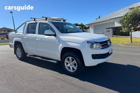 White 2011 Volkswagen Amarok Dual Cab Utility Tdi400 Trendline (4X4)