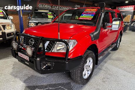 Red 2010 Nissan Navara Ute Tray