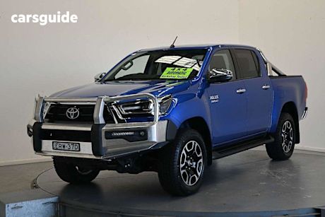 Blue 2021 Toyota Hilux Double Cab Pick Up SR5 (4X4)