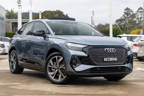 Blue 2025 Audi Q4 E-Tron Sportback 45 Sportback