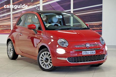 Red 2016 Fiat 500 Hatchback Lounge