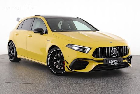 Yellow 2020 Mercedes-Benz A45 Hatchback S 4Matic+