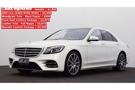 White 2018 Mercedes-Benz S450 Saloon L