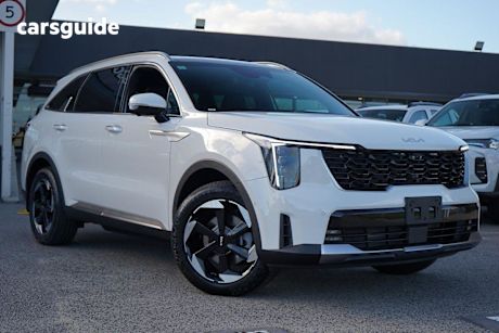 White 2025 Kia Sorento Wagon GT-Line HEV AWD