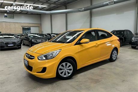 Yellow 2015 Hyundai Accent Sedan Active