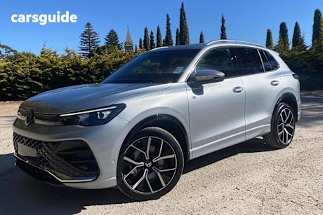 Silver 2025 Volkswagen Tiguan Wagon 195TSI R-Line