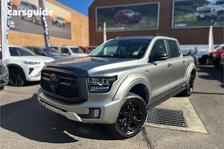Silver 2025 GWM Cannon Alpha Dual Cab Utility Ultra Phev (4X4)