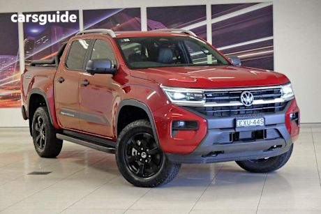 Red 2023 Volkswagen Amarok Dual Cab Utility Panamericana TDI600 4Motion