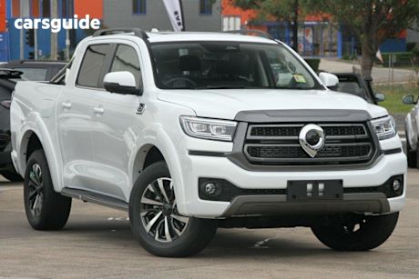 White 2025 GWM Cannon Dual Cab Utility LUX (4X4)