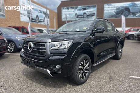 Black 2024 GWM Cannon Dual Cab Utility LUX (4X4)