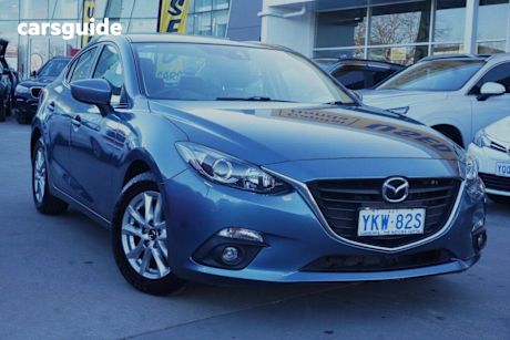 Blue 2015 Mazda 3 Sedan Touring