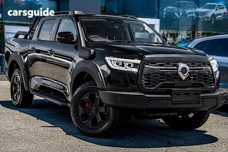 Black 2025 GWM Cannon Dual Cab Utility XSR (4X4)