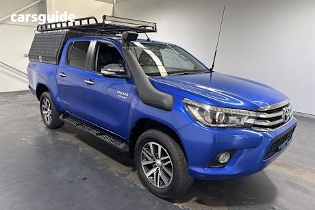 Blue 2016 Toyota Hilux Dual Cab Utility SR5 (4X4)