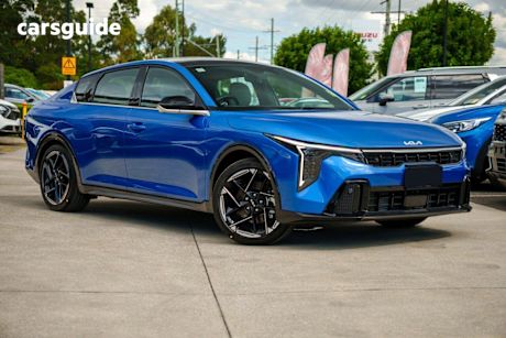 Blue 2025 Kia K4 Sedan GT-Line