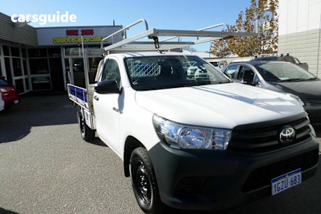 White 2020 Toyota Hilux Cab Chassis Workmate