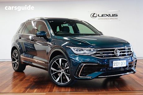 Blue 2021 Volkswagen Tiguan SUV 162TSI R-LINE 4WD
