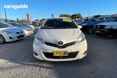 White 2014 Toyota Yaris Hatch YR NCP130R