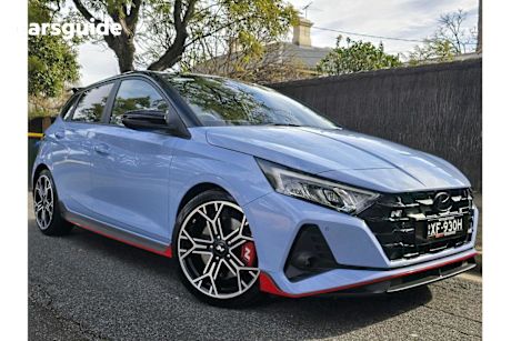 Blue 2025 Hyundai I20 Hatchback N
