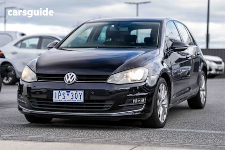 Black 2013 Volkswagen Golf Hatchback 110 TDI Highline