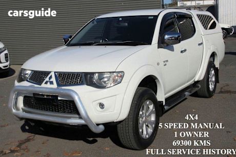 White 2010 Mitsubishi Triton Double Cab Utility GLX-R (4X4)