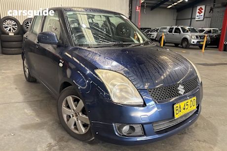 Blue 2008 Suzuki Swift Hatchback S
