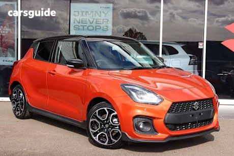 Orange 2024 Suzuki Swift Hatchback Sport Turbo