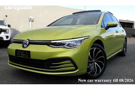 Yellow 2021 Volkswagen Golf Hatchback 110TSI Life