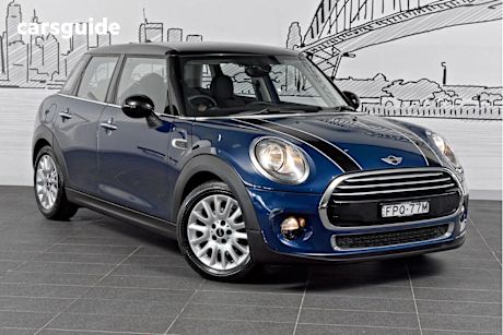 Blue 2015 Mini Cooper Hatchback 5D Hatch