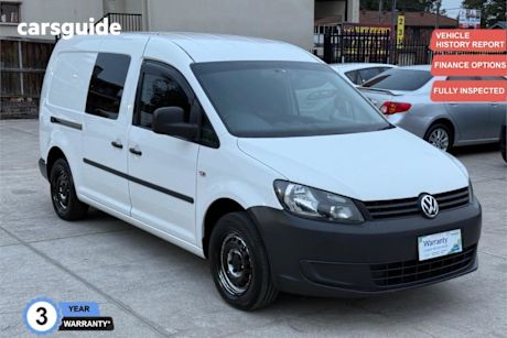 White 2013 Volkswagen Caddy Commercial MAXI TDI250
