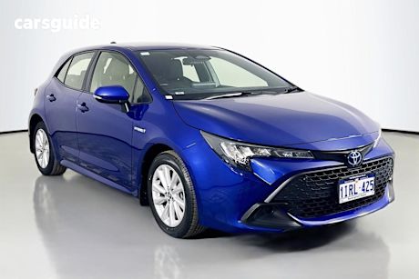 Blue 2023 Toyota Corolla Hatchback Ascent Sport Hybrid