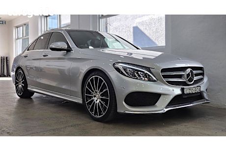 Silver 2015 Mercedes-Benz C300 Sedan Bluetec Hybrid