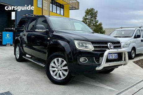 Black 2016 Volkswagen Amarok Dual Cab Utility TDI420 Highline (4X4)