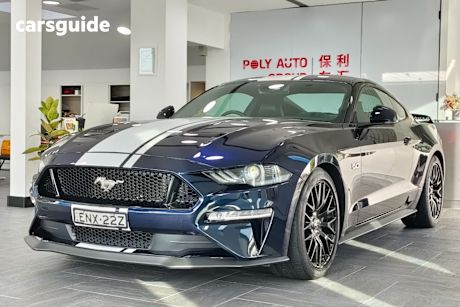 Blue 2021 Ford Mustang Fastback GT 5.0 V8