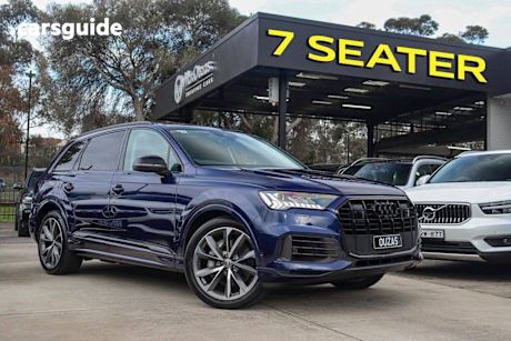 Blue 2020 Audi Q7 Wagon 45 TDI Quattro (hybrid)