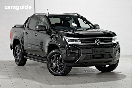 Black 2025 Volkswagen Amarok Dual Cab Utility Panamericana TDI600 4Motion