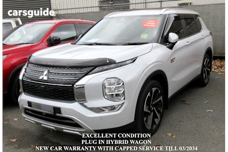White 2024 Mitsubishi Outlander Wagon Phev Aspire 5 Seat (awd)