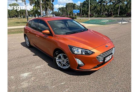 Orange 2019 Ford Focus Hatchback Trend
