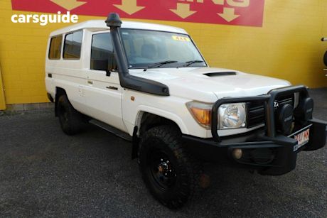 White 2014 Toyota Landcruiser Wagon Workmate Troopcarrier