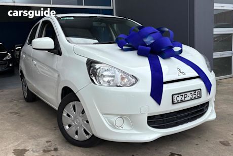 White 2015 Mitsubishi Mirage Hatch ES LA MY15