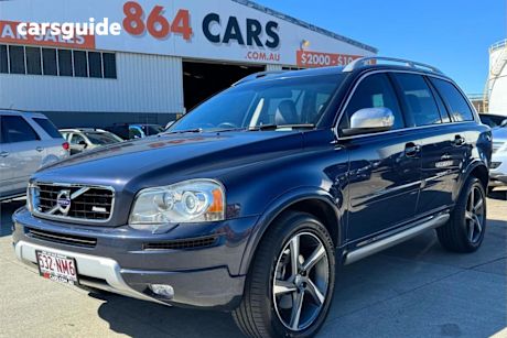 Blue 2012 Volvo XC90 Wagon D5 R-Design