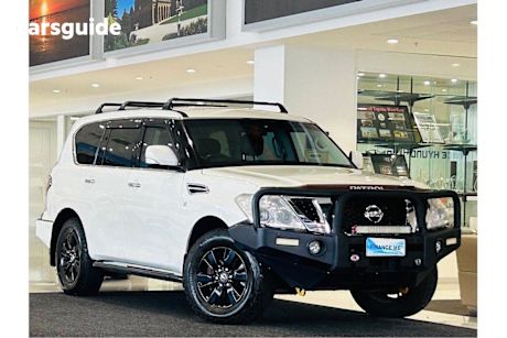 White 2013 Nissan Patrol SUV ST-L 4X4