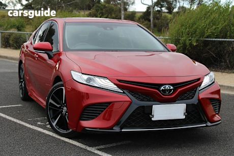 Red 2020 Toyota Camry Sedan SX F