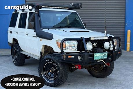 White 2011 Toyota Landcruiser Wagon WORKMATE (4x4) VDJ76R